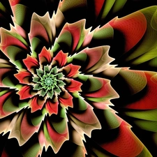 graphics, Colourfull Flowers, abstraction