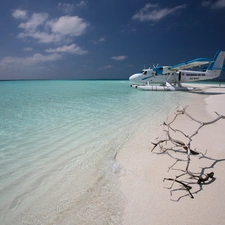 aeroplane, Ocean, Beaches