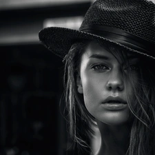 Brigita Maldutytė, Hat, Black and White, model