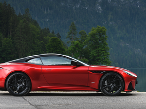 Red, Superleggera, side, Aston Martin DBS