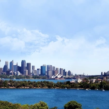 Australia, panorama, town