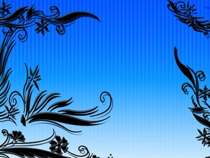 Black, Blue, background, ornaments