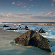 Beaches, sea, Waves