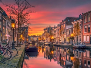 Feeds, Netherlands, buildings, Bikes, Rivers, Amsterdam