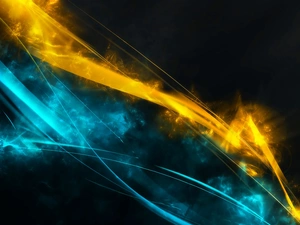 Black, Yellow, Background, blue