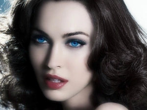 Eyes, Megan Fox, Blue
