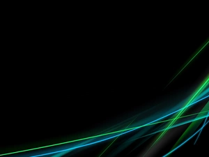 green, streaks, laser, Blue