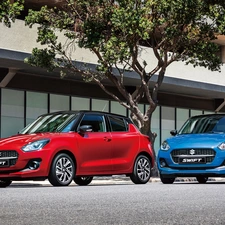 Suzuki Swift, Red, Blue