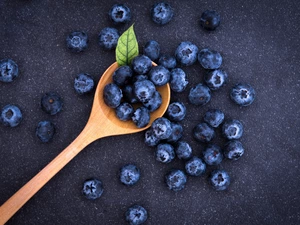 blueberries, Wooden, bucket