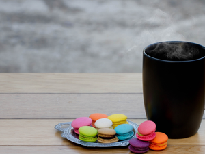 Macaroons, boarding, Steam, Cookies, Cup