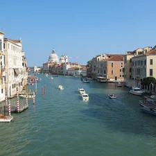 Beauty, canal, boats, Venice