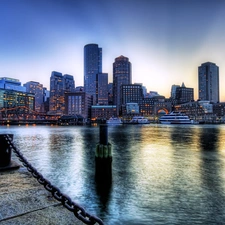 Boston, port, panorama