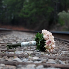 bouquet, rouge, railway, wedded, ##