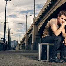 Paul Wesley, under-shirt, box, actor