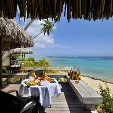 breakfast, The hotel, Ocean, Tahiti, Beaches, terrace