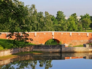 stone, bridge, Park, lake, Tsaritsyno