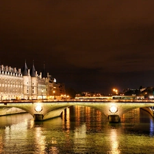 Paris, bridge, France, Seine