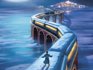 Train, lake, Kagaya, bridge