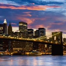 Brooklyn Bridge, skyscraper