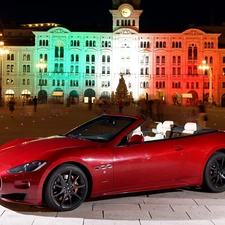 buildings, Red, maserati