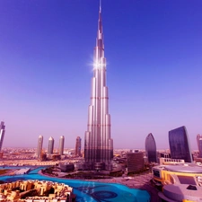 Dubaj, high-rise, Burj Khalifa