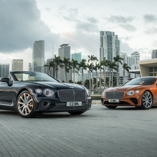 Cabriolet, coupe, cars, Bentley Continental GT V8, Two cars