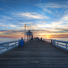 California, USA, sea, San Clemente, pier