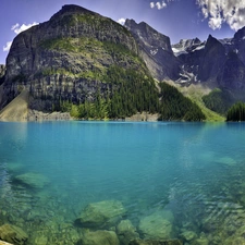 Canada, Lake Moraine, Mountains, Banff National Park