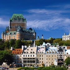 panorama, Quebec, Canada, town