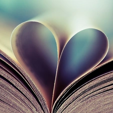 card, Book, Heart