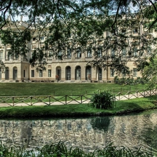 Pond - car, Park, Castle