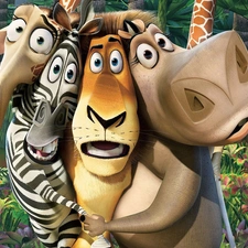 movie, Madagaskar, Characters, Animated