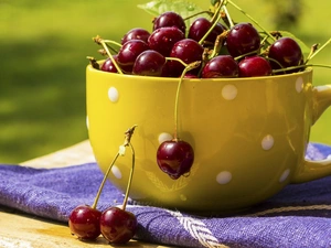 cherries, cup