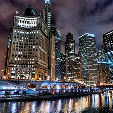 Chicago, illuminated, Town