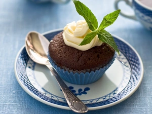 cake, whipped, cream, Chocolate