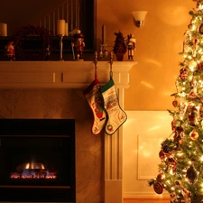 burner chimney, christmas tree, Christmas, Beauty