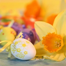 christmas, Easter, ornamentation, jonquil, eggs