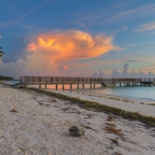 Beaches, clouds