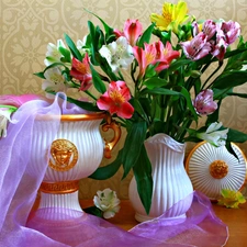 color, Irises, ornamental, vases, beatyfull