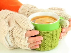 hands, tea, Lemon, Cup