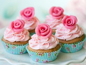 decoration, Muffins, cream