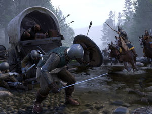 knights, game, wagon, Fight, bloodstock, Kingdom Come Deliverance