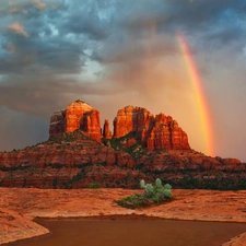Great Rainbows, Mountains, Desert