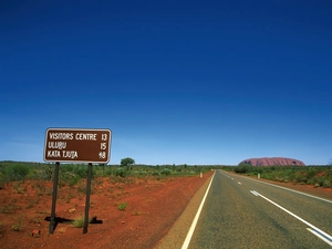 Way, Sign, informative, Desert