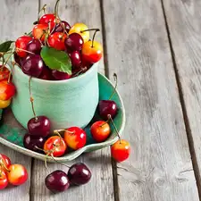 cherries, dish