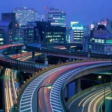 Tokio, clouds, district, skyscrapers