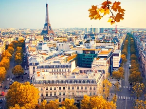 France, Eiffla Tower, autumn, Paris