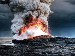 eruption, volcano