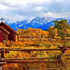 Fance, Mountains, church