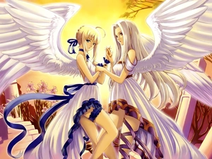 Anime, fantasy, angels, Manga, Womens